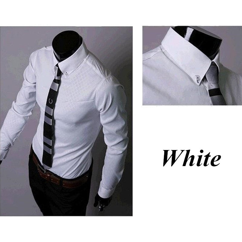Men's Fitted Designer Stripes Pattern Shirt