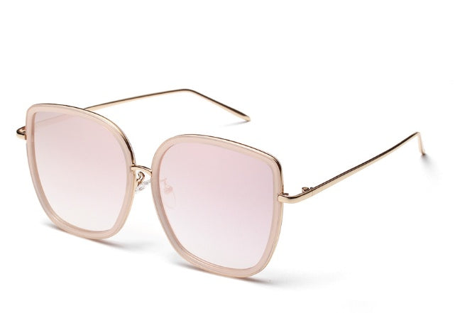 Women's Transparent Frame Ocean Colour Sunglasses