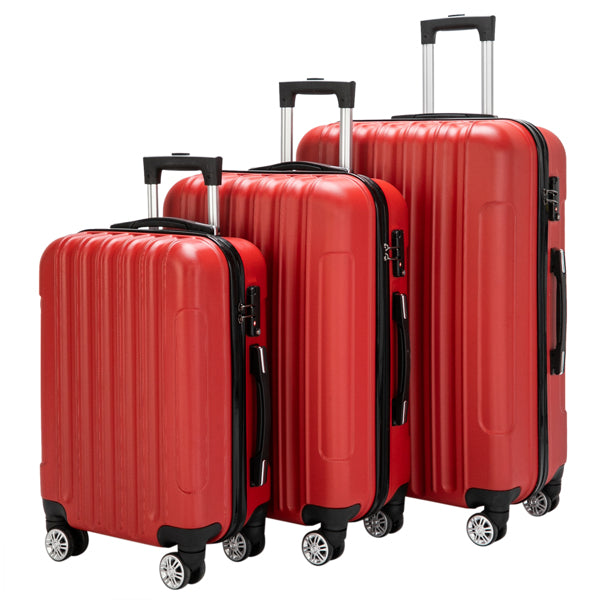Vertical Pattern Three In One Handle Universal Wheel Luggage