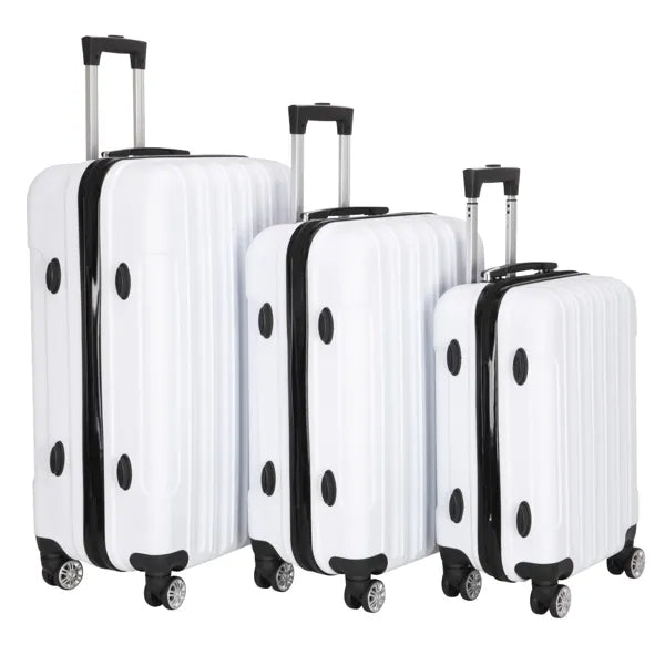 3-in-1 White Luggage