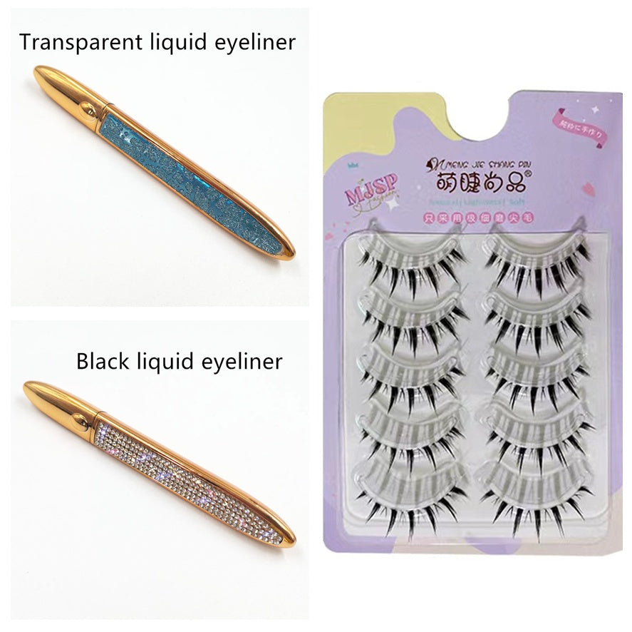 False Eyelashes Self-Adhesive Eyeliner Multicolor