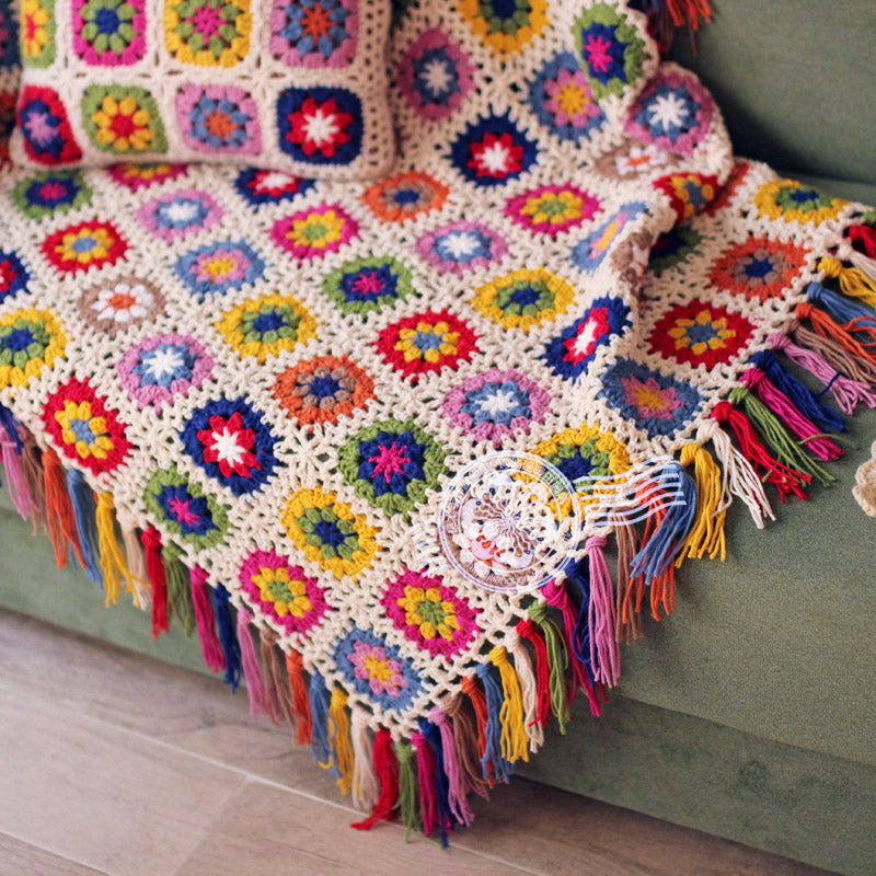 Forest Tassel Blanket Flower Garden