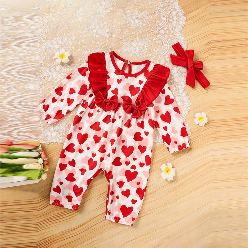 Baby Romper/Heart Print
