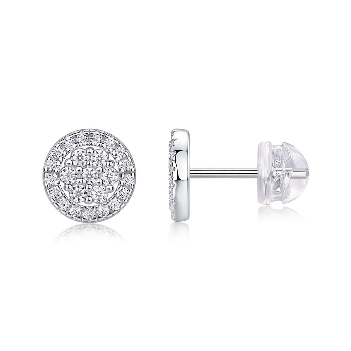 Cosmic Conjecture - Jewelry Set With - Sterling Silver & Platinum-plated Stud Earrings