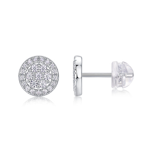 Cosmic Conjecture - Jewelry Set With - Sterling Silver & Platinum-plated Stud Earrings