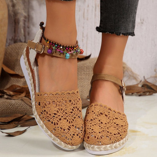 Outerwear Hemp Rope Lace Sandals