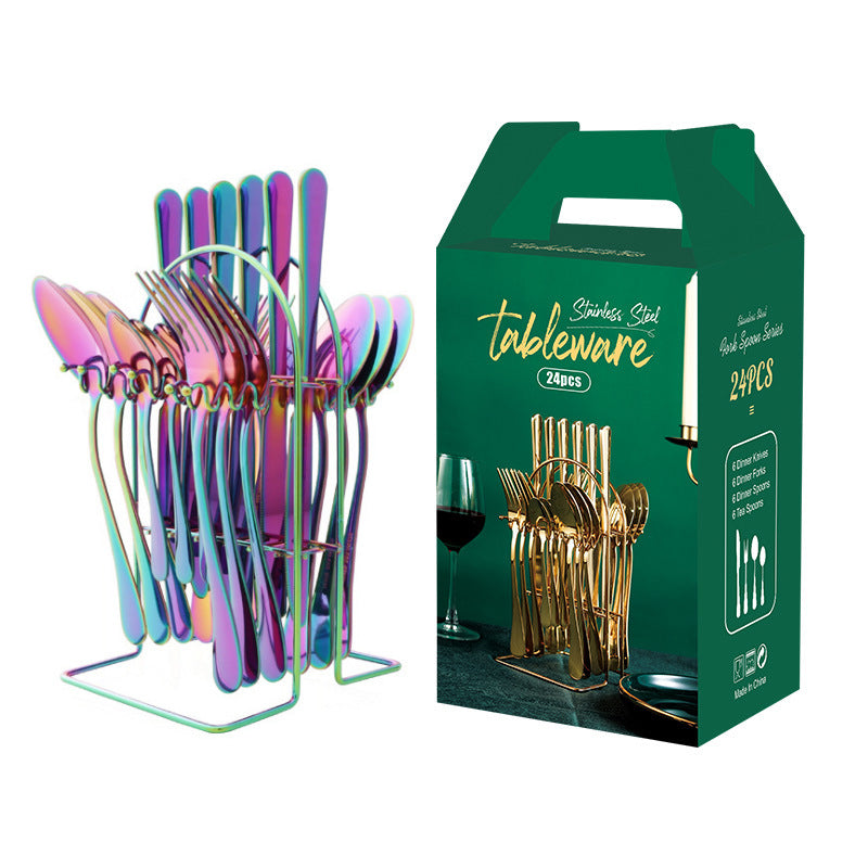 Gold/Stainless Steel Cutlery Set