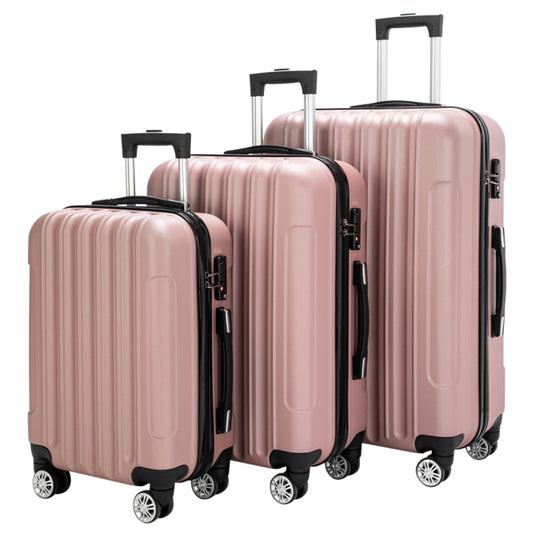 Rose Gold/Vertical 3-in-1 Suitcase