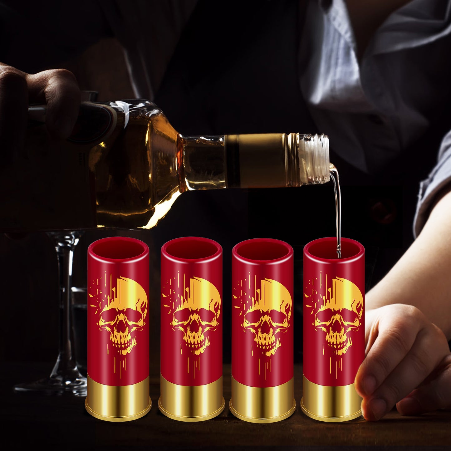 4pcs Skull Shot's, 1.5oz