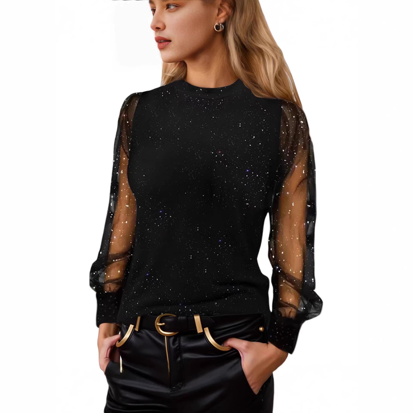 Women's Fit Crew Neck Casual T-shirt