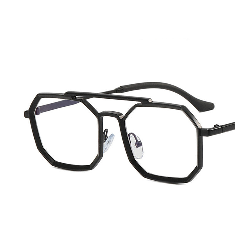 Men's Retro Polygonal Double Bridge Sunglasses