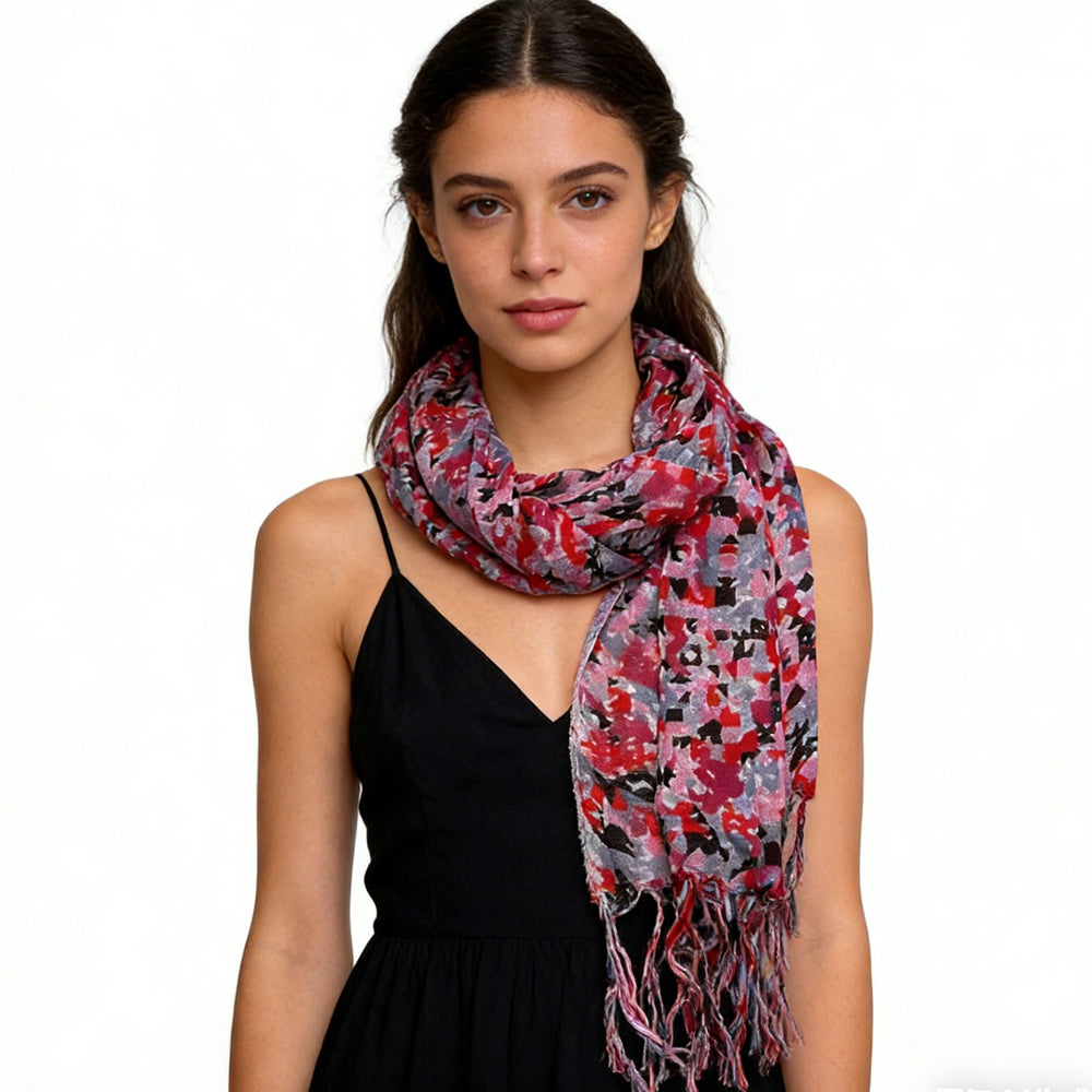 Long Red Scarf
