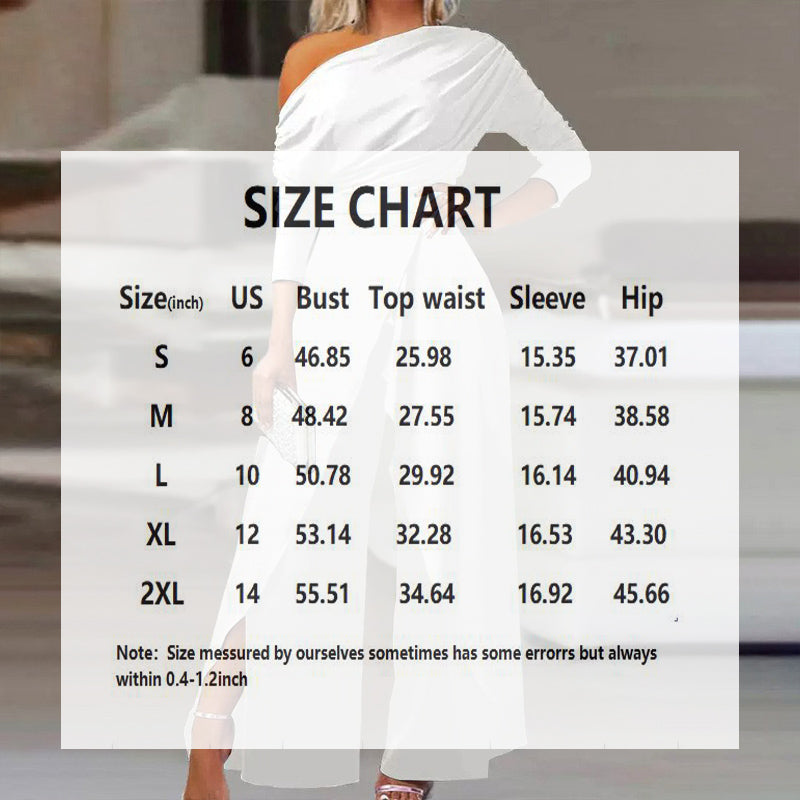Women's Elegant One-Shoulder Jumpsuit