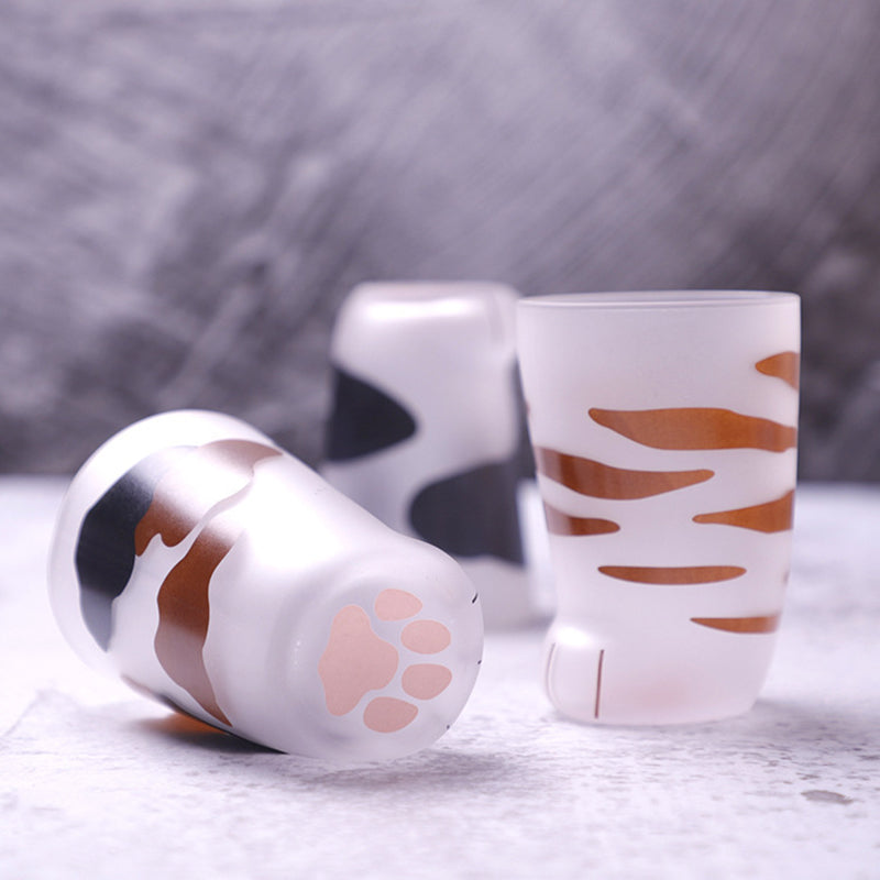 Creative Cute Cat Paws Glass
