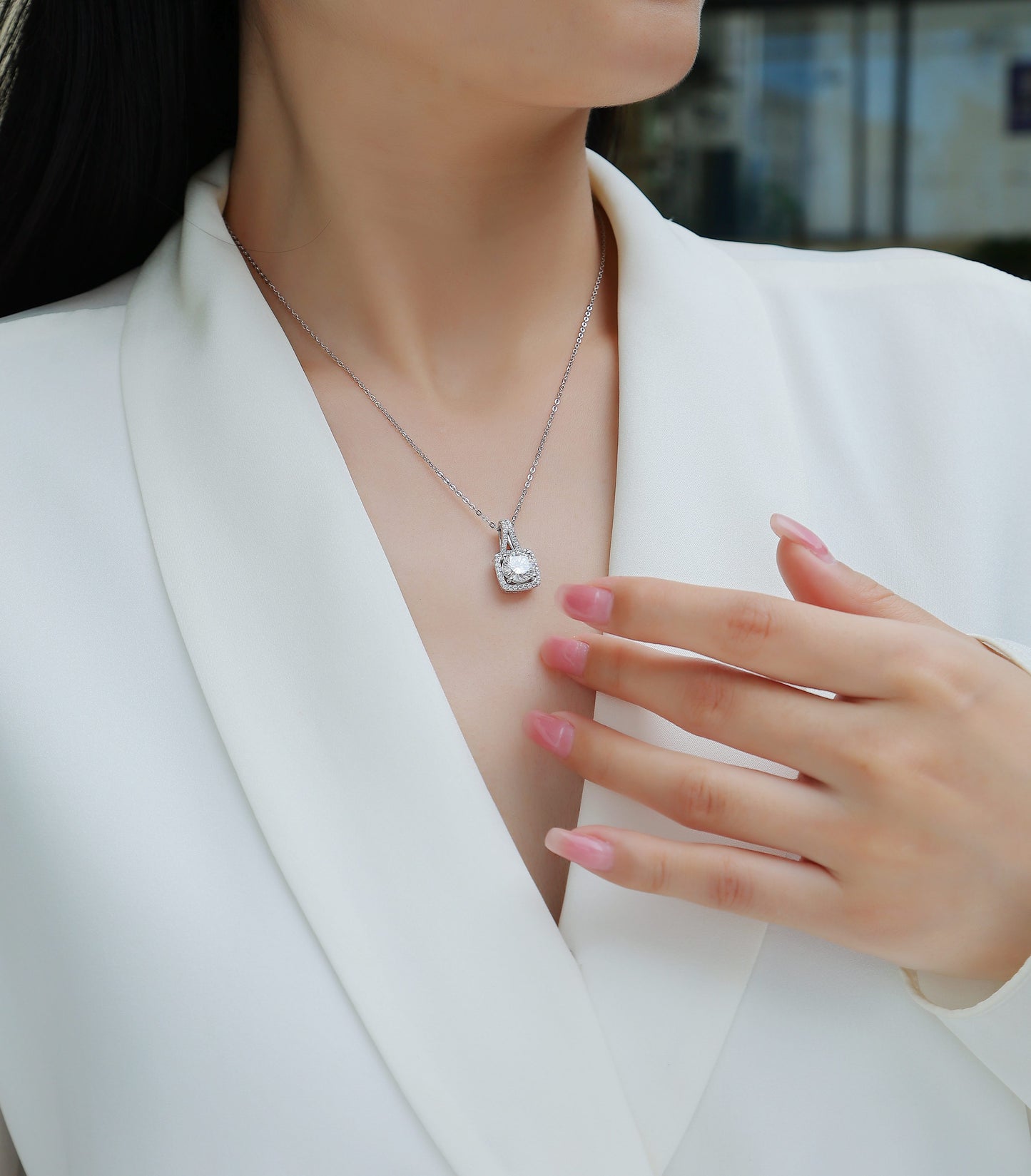 Small Square Diamond - A Fashionable & Luxurious Diamond Jewelry Piece Set