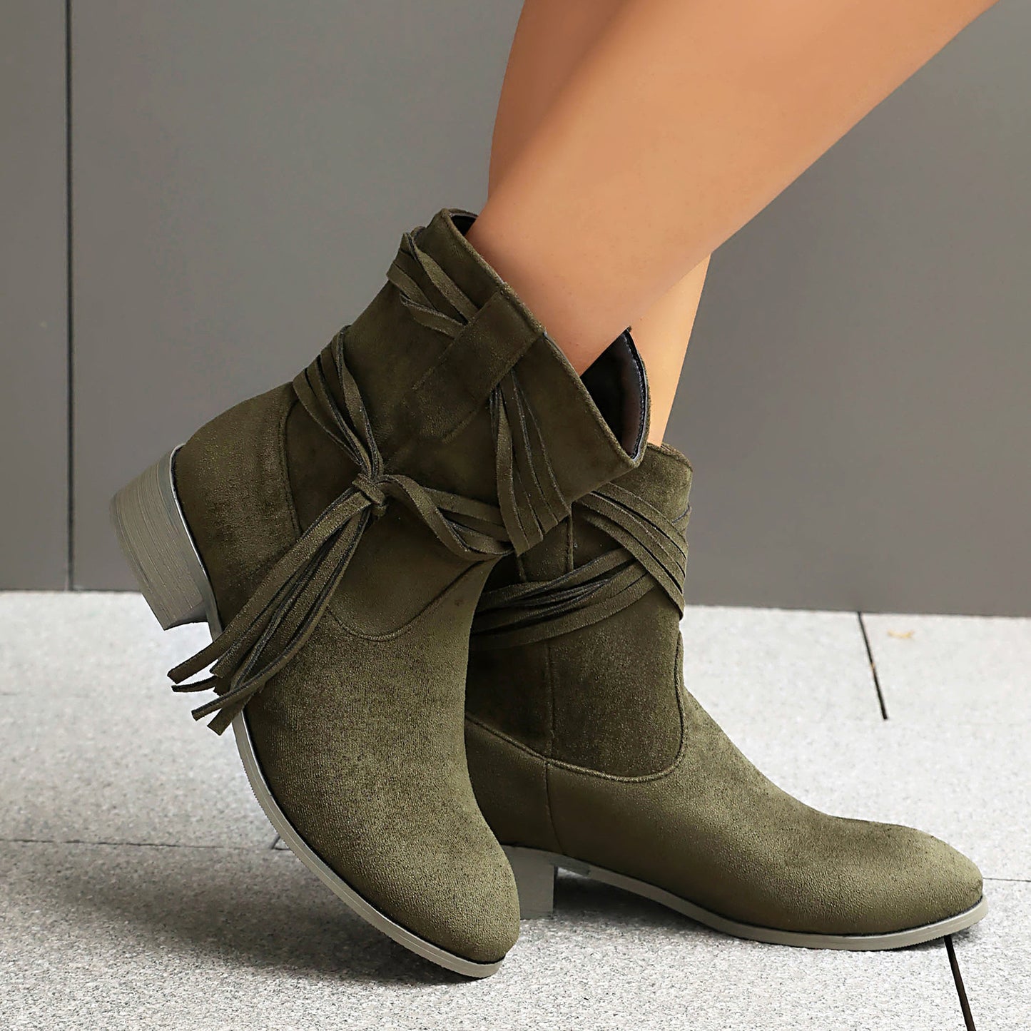 Tassel Casual Ankle Boots