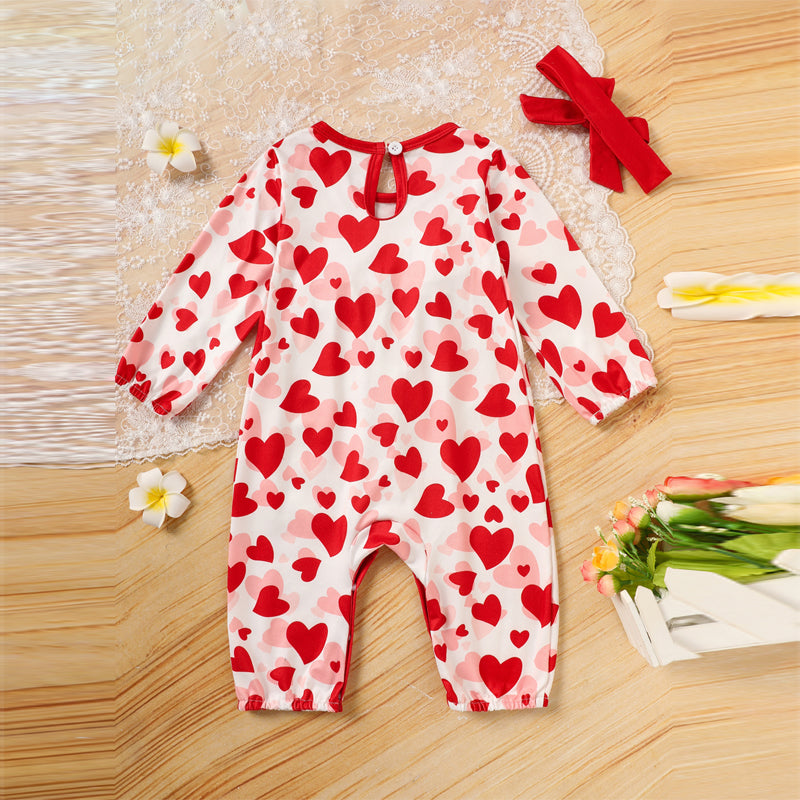 Baby Romper/Heart Print