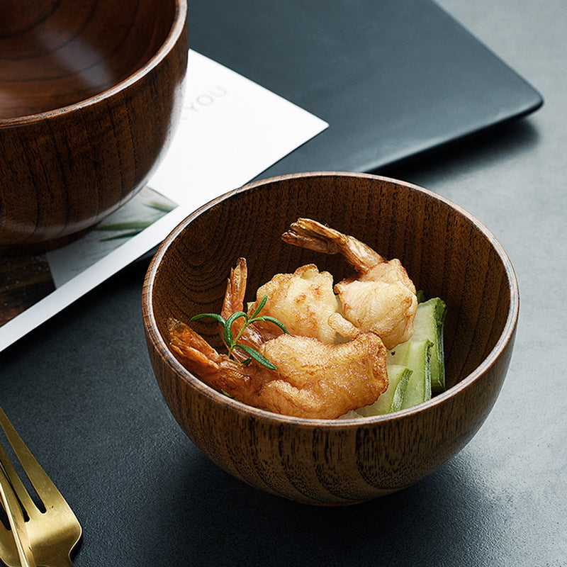 Japanese Style Wood Bowl