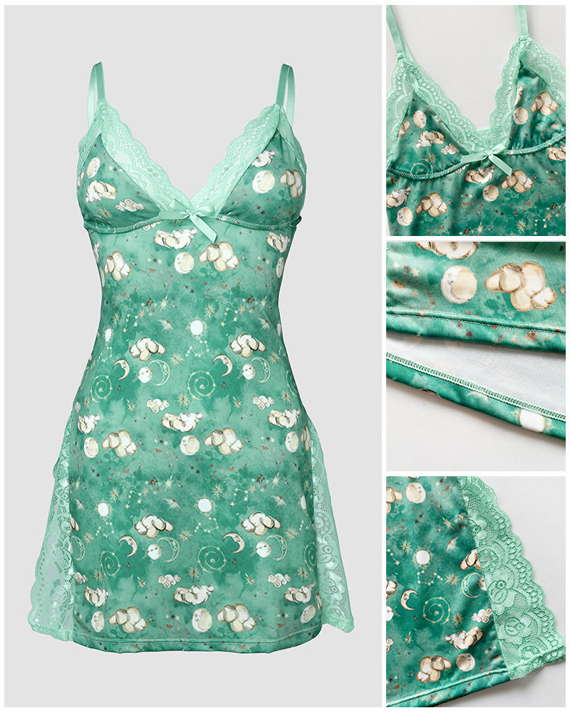 Women's Neck Adjustable Spaghetti Straps Lingerie