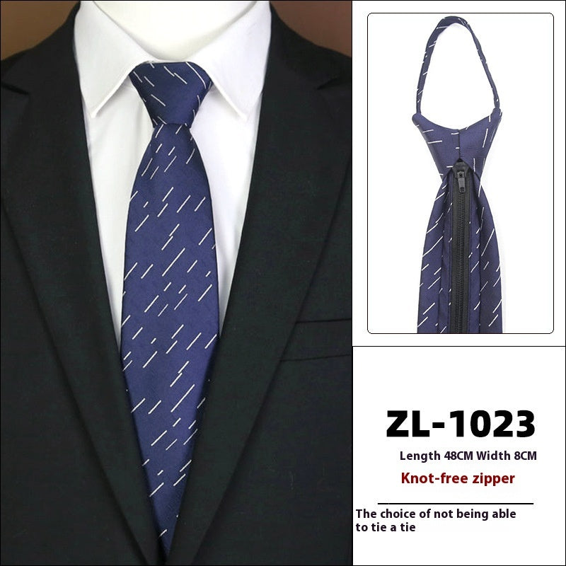 Men's Formal Business Zipper Tie