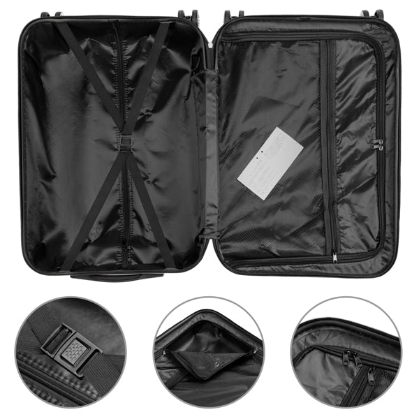 Vertical Pattern Three In One Handle Universal Wheel Luggage