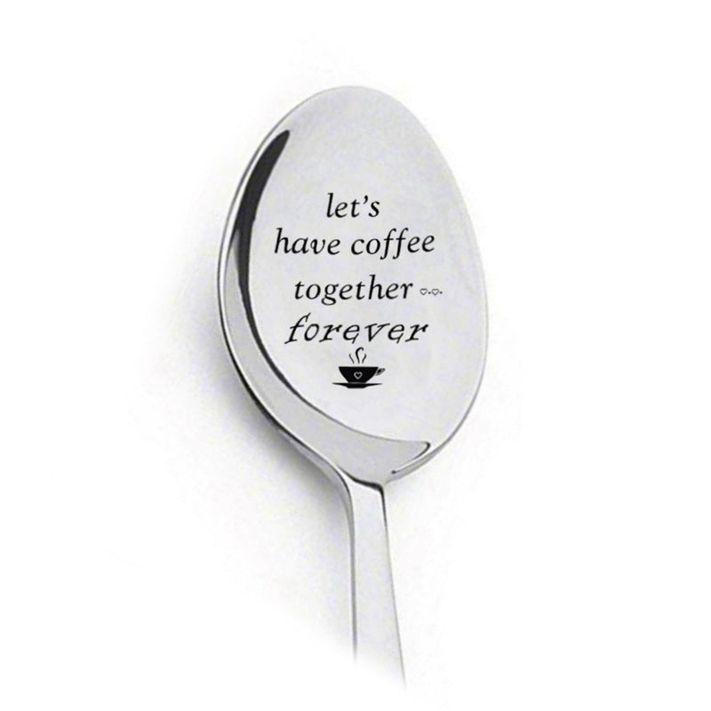 Stainless Spoon's With Lettering