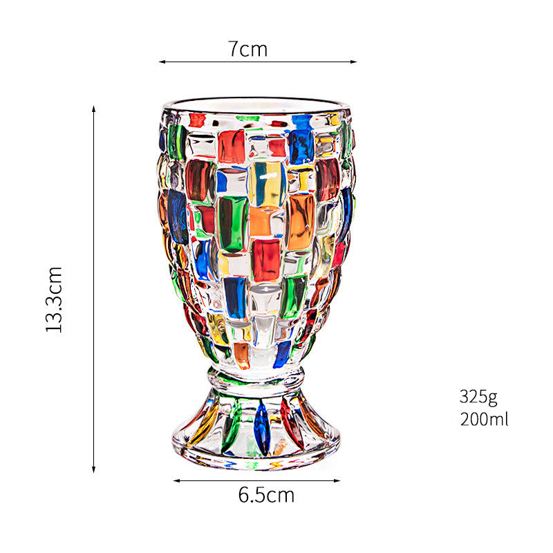 Stained Glass/Vase Fruit Plate