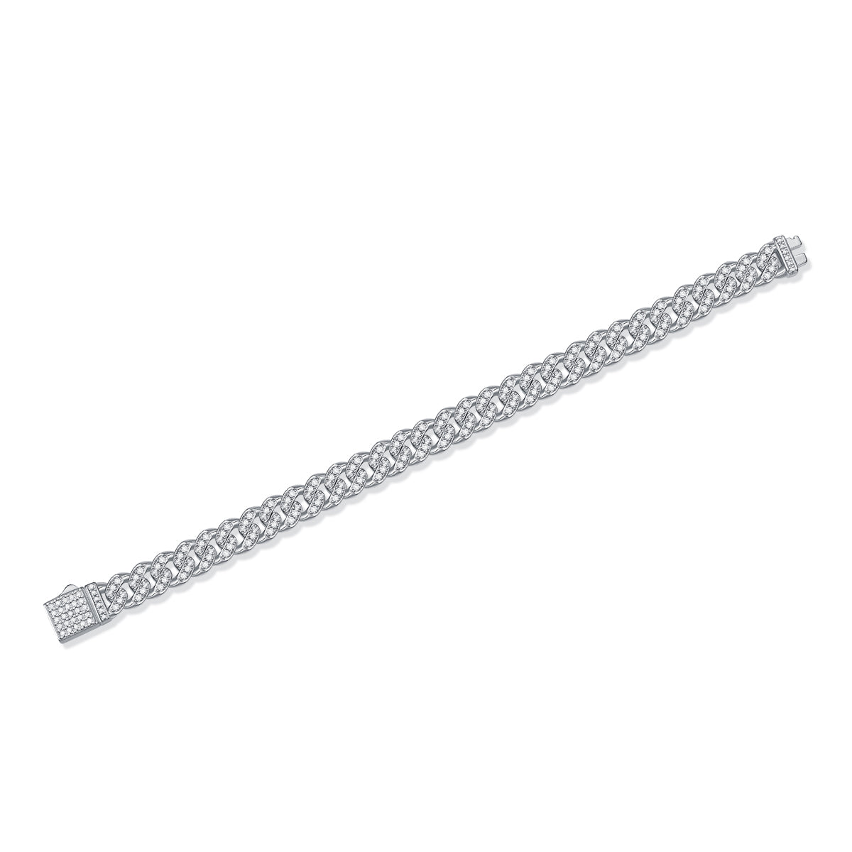 The Light Of Faith - Luxury Fashion - Diamond/ Silver Bracelet