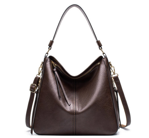 Women's Hobos Zipper Bucket Bags With Adjustable Shoulder-strap