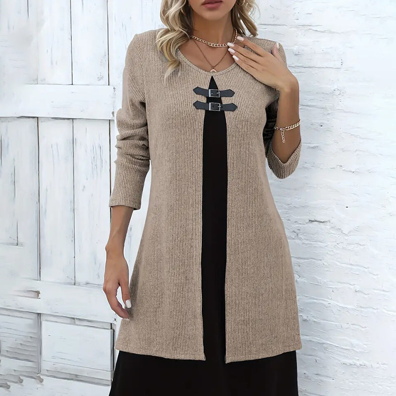 Women's Color-Block Midi Dress