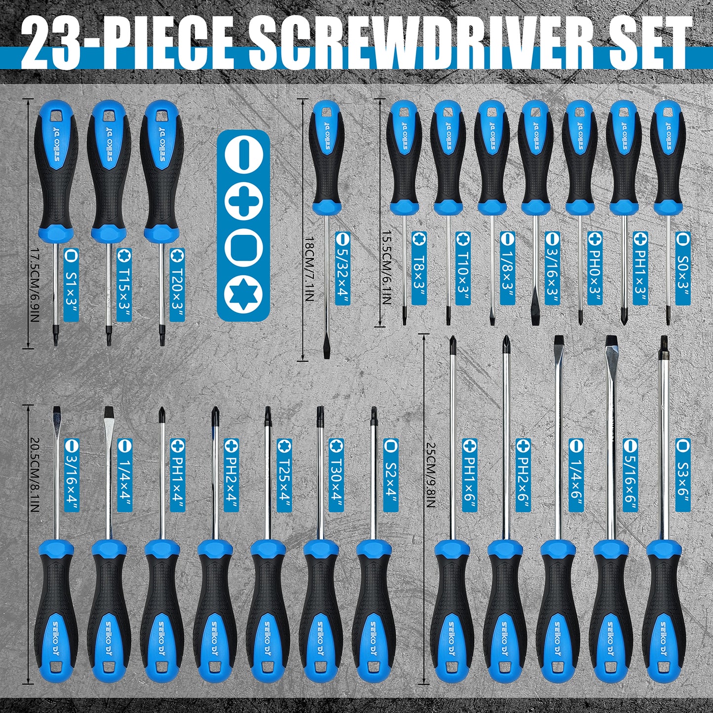 One Hundred-Piece Screwdriver Set