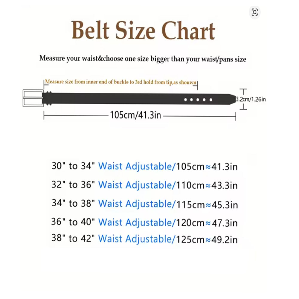 Men's Genuine Business Leather Belt