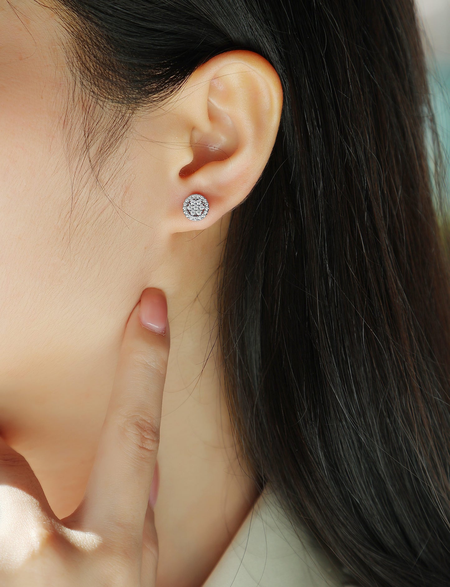 Cosmic Conjecture - Jewelry Set With - Sterling Silver & Platinum-plated Stud Earrings