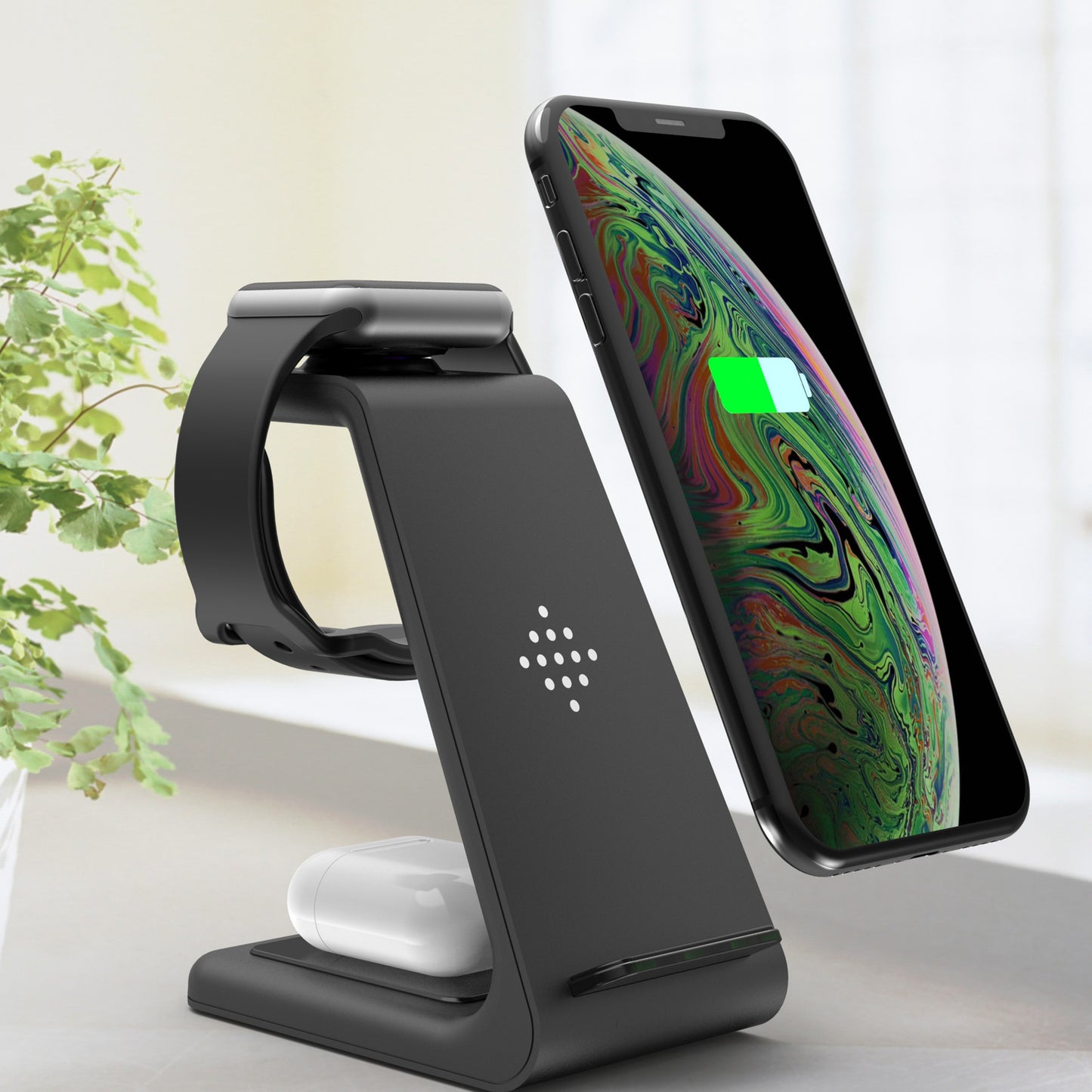 3 In 1 Fast Charging Station/Wireless Charger Stand