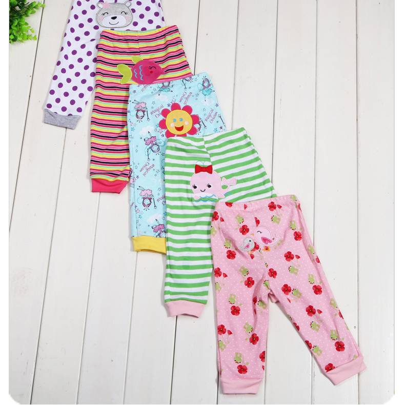 Cartoon Print Children's Leggings/5 pieces