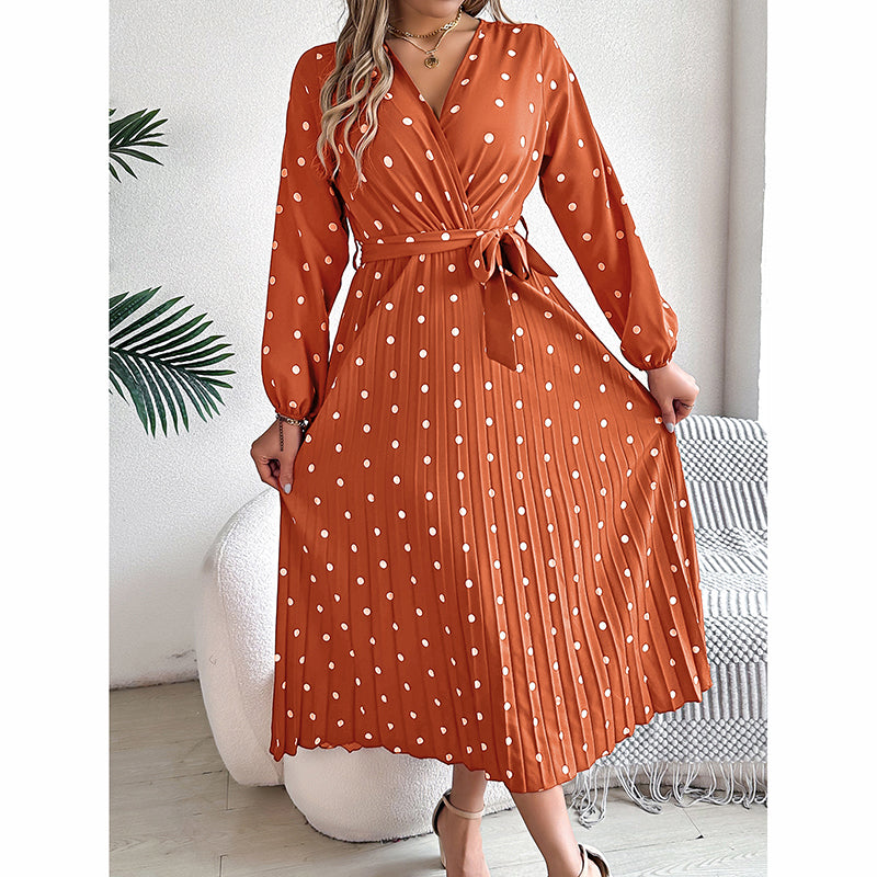 Women's Polka Dot Maxi Dress