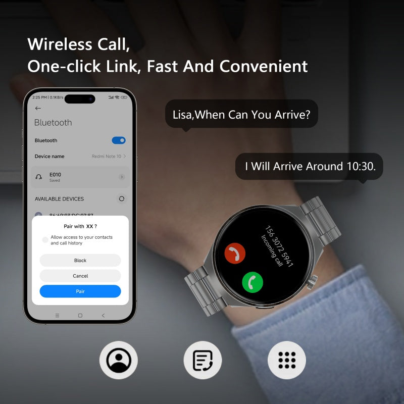 SENBONO V19 Business Men Smart Watch
