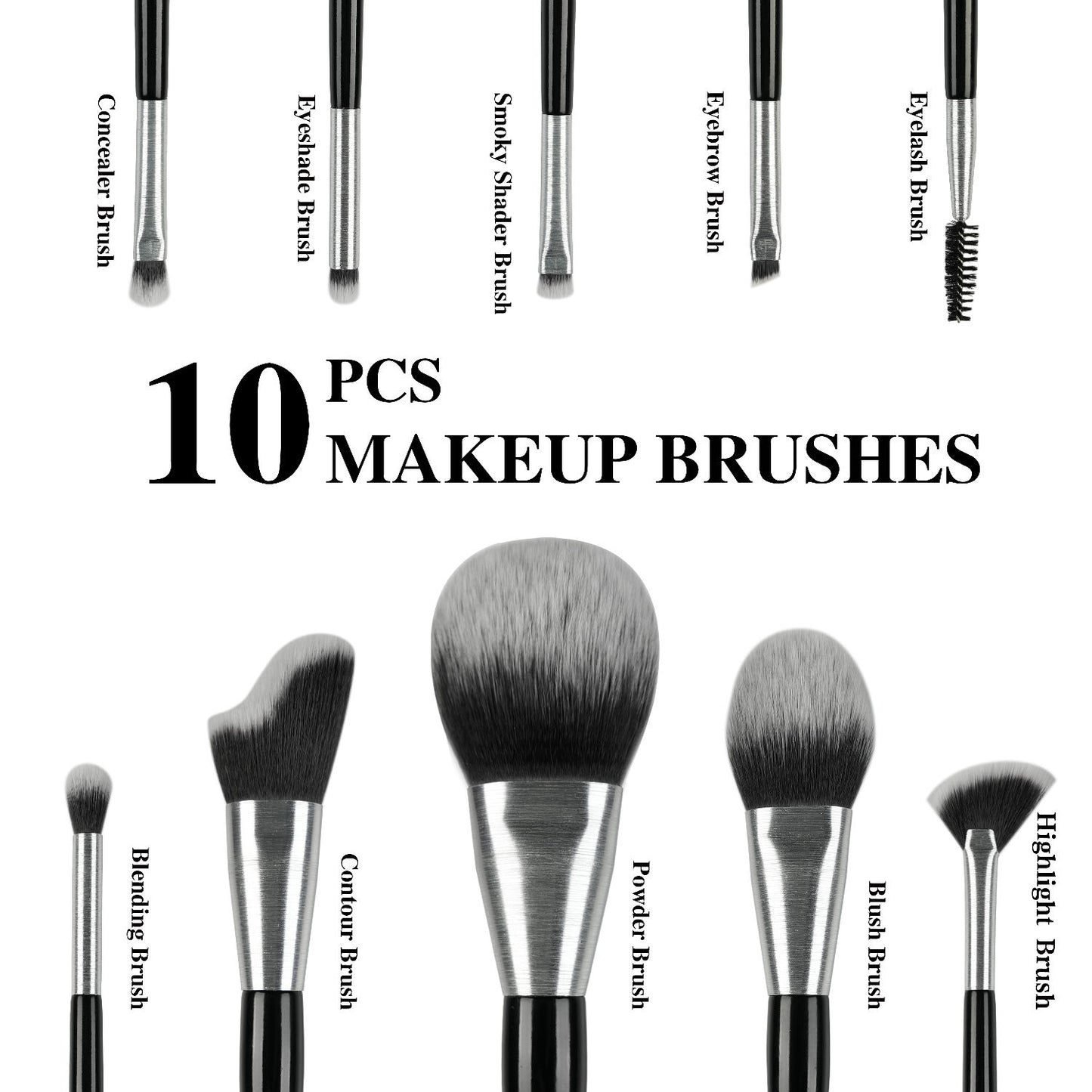 Beili 10pcs Professional Makeup Set