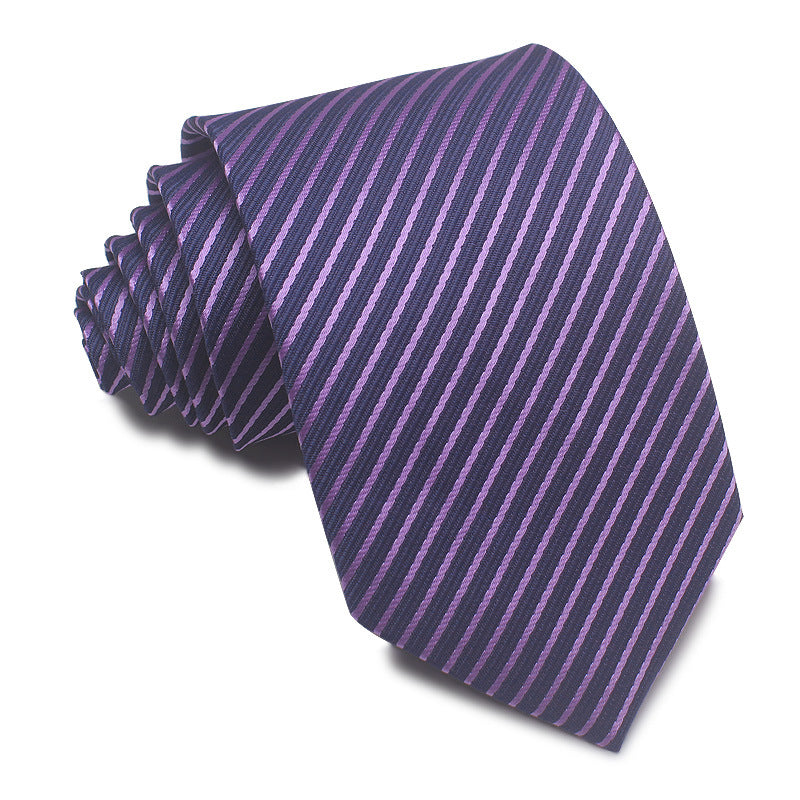 Men's Polyester Jacquard Striped Tie