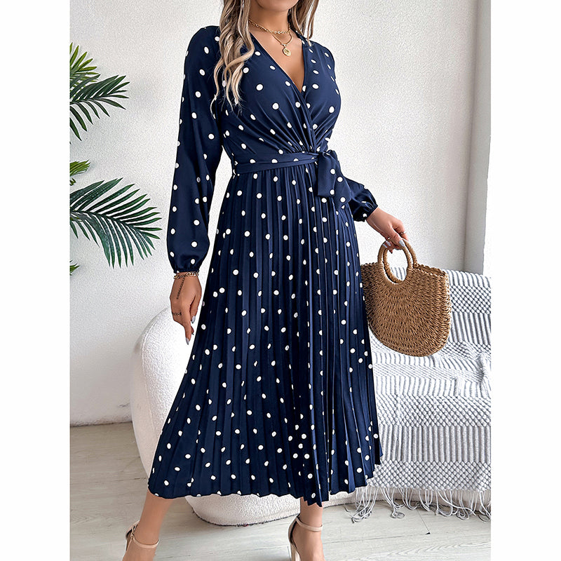Women's Polka Dot Maxi Dress
