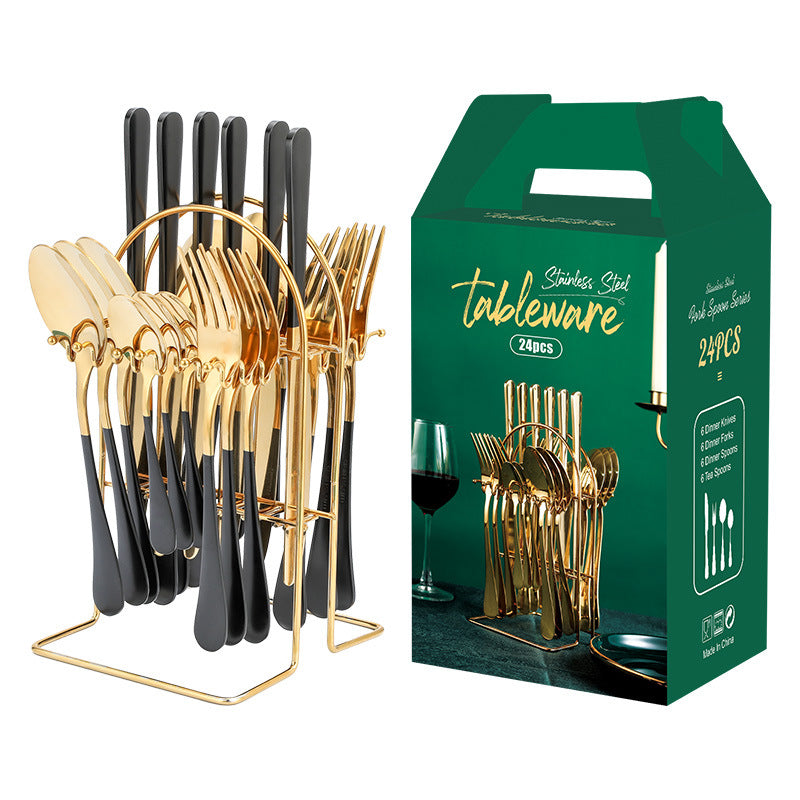 Gold/Stainless Steel Cutlery Set