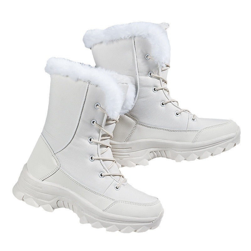 Fleece-Lined Thick Cold-Proof Warm Cotton Shoes