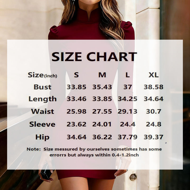 Women's Elegant Stand Collar Dress