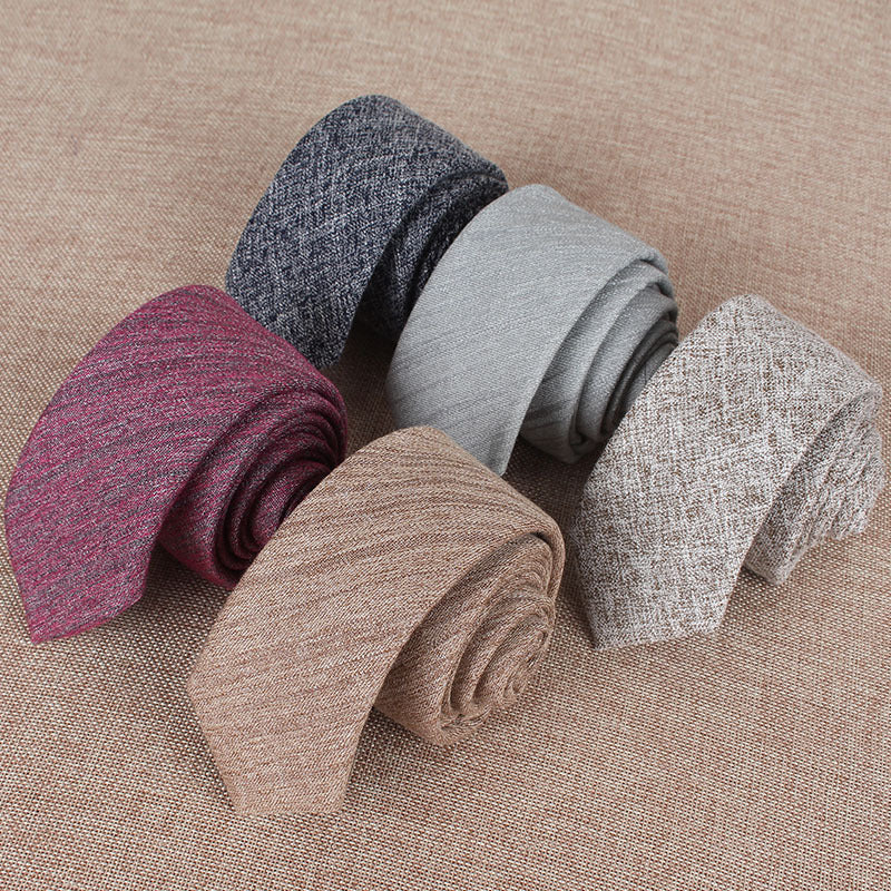 Men's Business Korean Solid Colour Tie