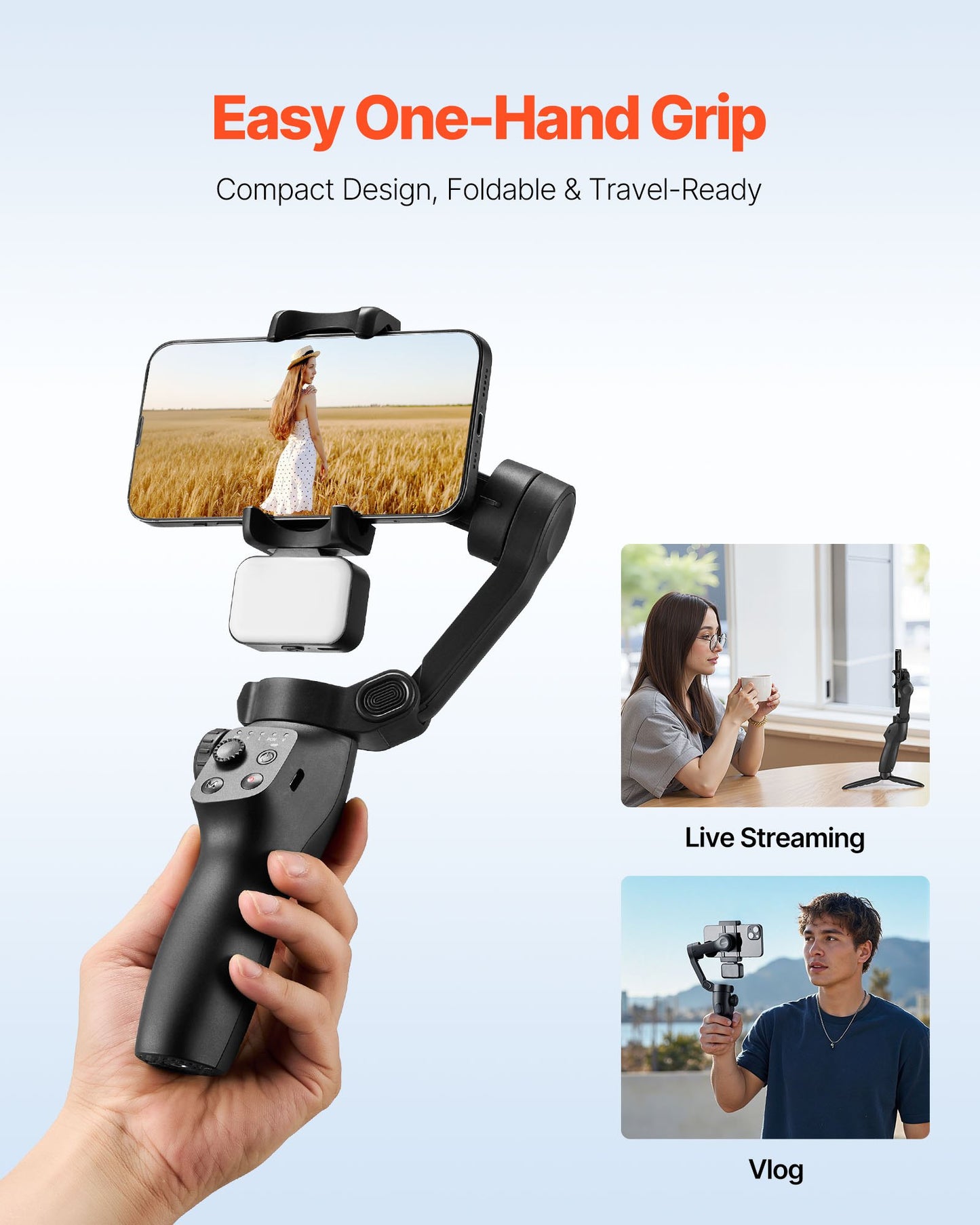 3-Axis Phone Gimbal Stabilizer For Smartphone/Android