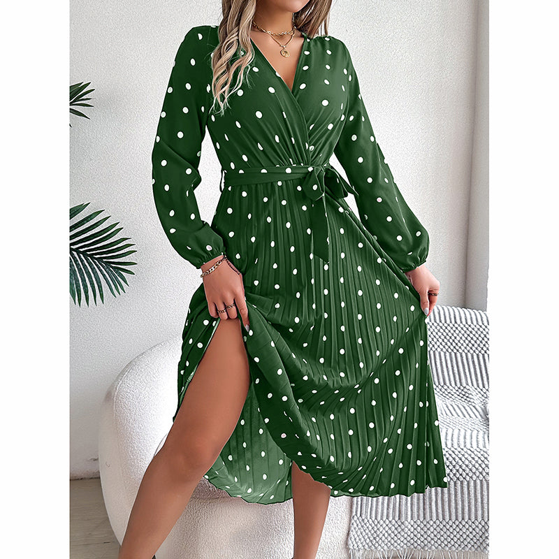 Women's Polka Dot Maxi Dress