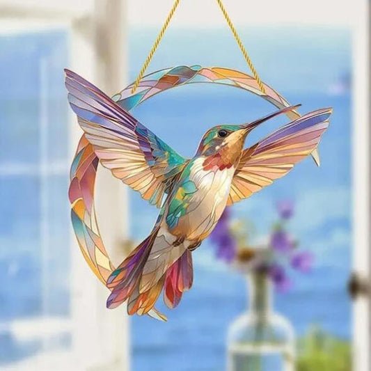 Hummingbird Acrylic Pendant