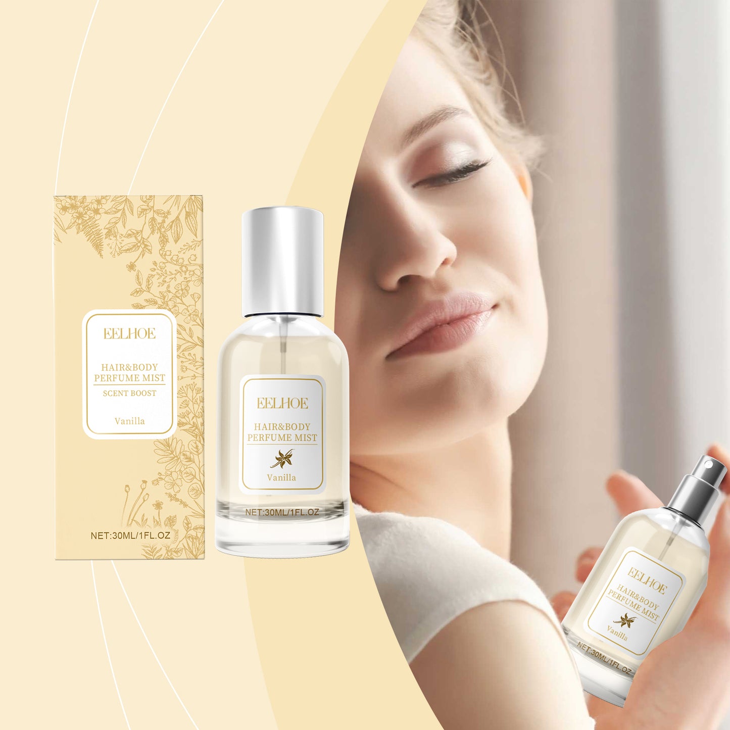 EELHOE - Vanilla Body Hair Perfume Spray