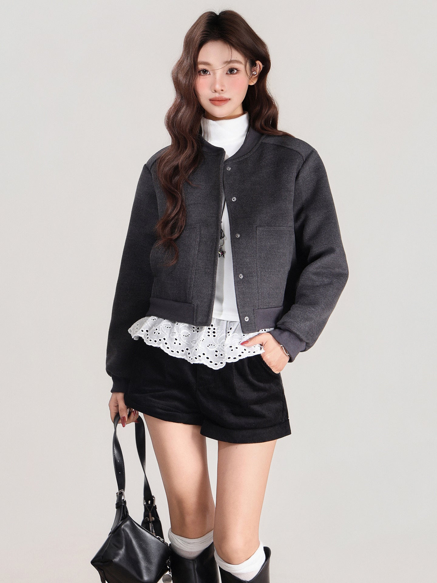 Women's Baseball Jacket - Autumn & Winter Loose Jacket Top