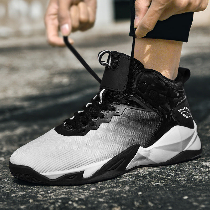 Men's Mid-Top Gradient Mesh Breathable Shoes